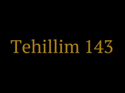 Tehilim Capítulo Cento e Quarenta e Três